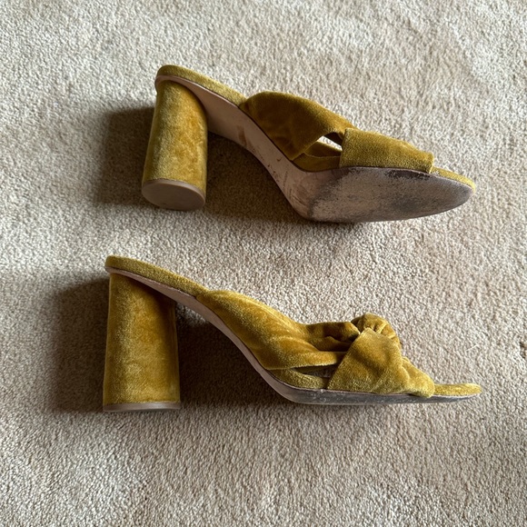 Coco knotted velvet block heel Loeffler Randall sz 8.5 - Picture 3 of 4